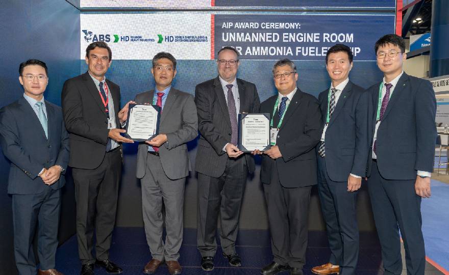 ABS Approves New Autonomous Technologies from HD Hyundai for Ammonia-Fueled Ships